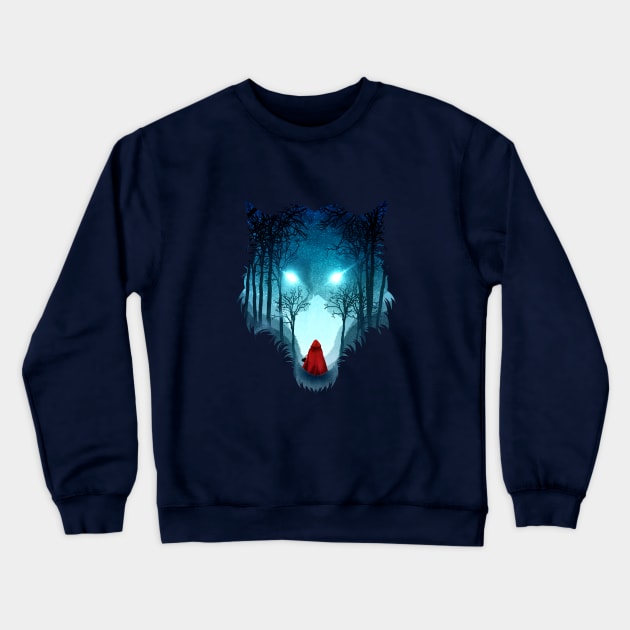 Big Bad Wolf Crewneck Sweatshirt by DVerissimo